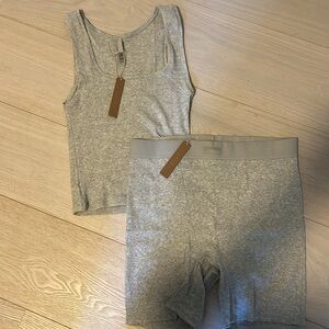 Skims Cotton Rib Boxer Set